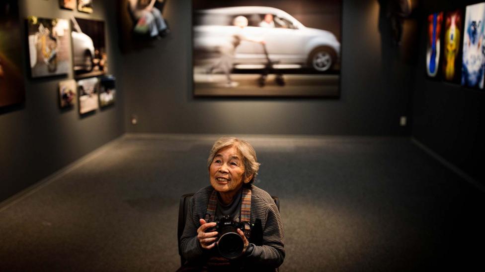 Kimiko Nishimoto is a 90-year-old “Insta-gran” (Credit: Getty Images)