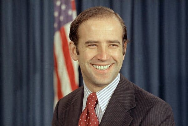 Senator-elect Joe Biden on Capitol Hill in December 1972.