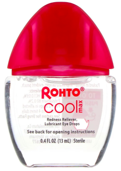 Rohto, cooling eye drops, max strength redness relief, 13ml. PHOTO: iHerb