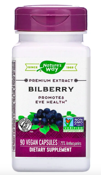 Nature's Way, Bilberry, 90 vegan capsules. PHOTO: iHerb