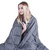COMHO Weighted Blanket Cotton Cooling Heavy Blanket 20 lbs,60''x80'',Queen Size