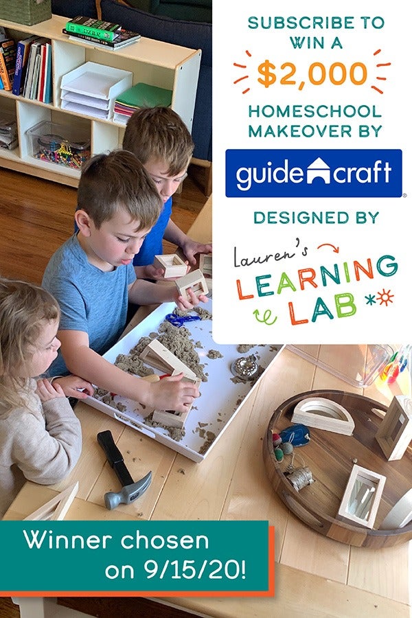 Win a Homeschool Makeover Valued at $2,000 from Guidecraft
