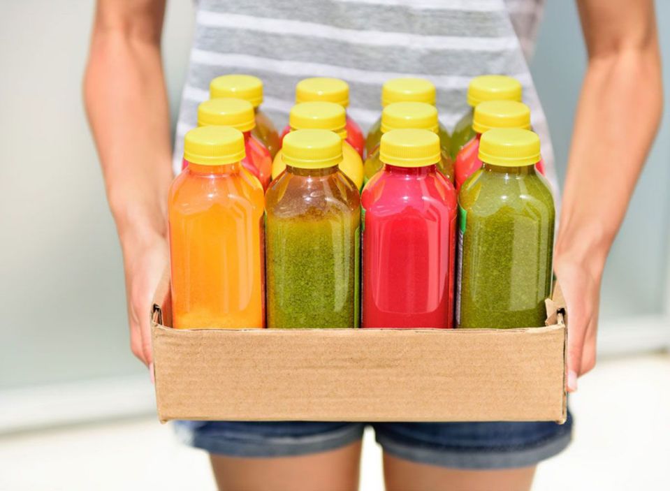 Collection of bottled smoothies