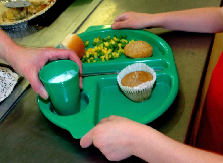 File photo dated 28/08/09 of a school meal being served. Around three in 10 school-aged children have registered for free school meals this autumn, research for food poverty campaigners suggests. PA Photo. Picture date: Monday October 12, 2020. Of these, 42% are newly using the scheme, of which almost two thirds (64%) belong to families with higher income occupations, the Food Foundation said. Extrapolated to reflect the UK population, this suggests two million children aged 8-17 are registered for free school meals, of which 900,000 are newly-registered. The Food Foundation said the ???extremely high demand??? lays bare the socio-economic consequences of the Covid-19 pandemic. See PA story SOCIAL FreeSchoolMeals. Photo credit should read: Chris Radburn/PA Wire